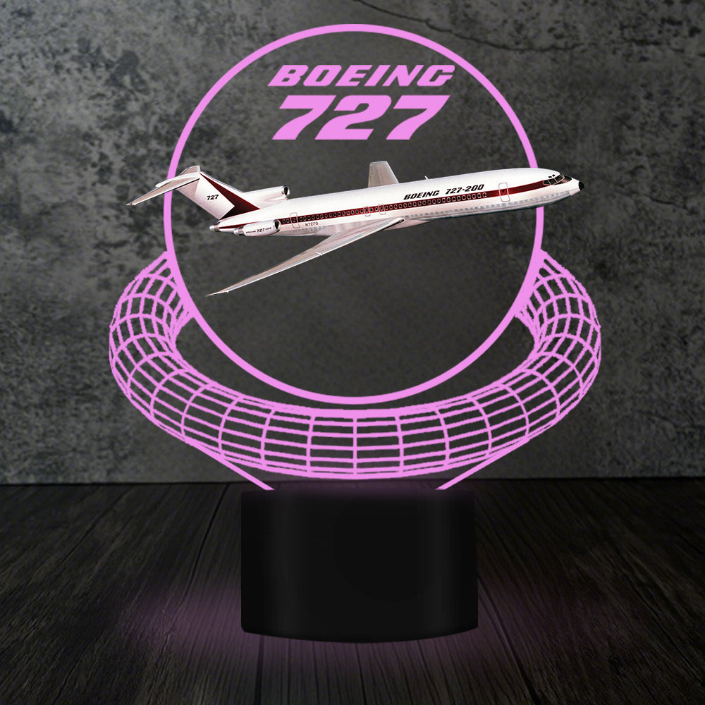 Boeing 727 Designed 3D Lamp