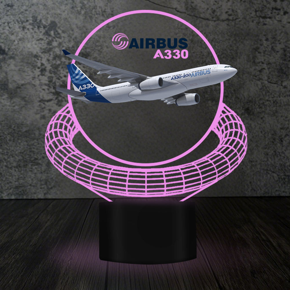 Airbus A330 Designed 3D Lamp