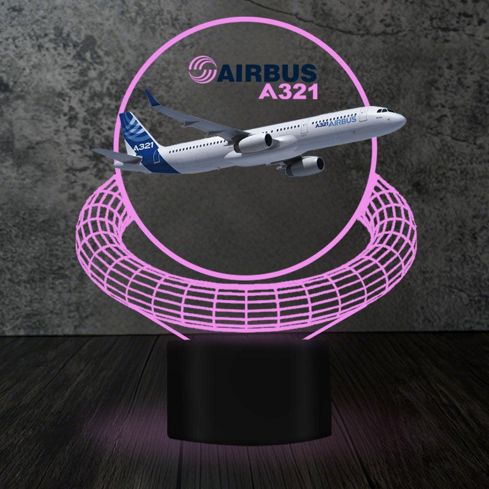 Airbus A321 Designed 3D Lamp