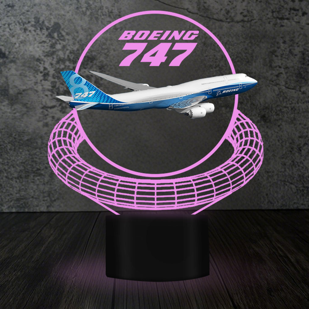 Boeing 747 Designed 3D Lamp