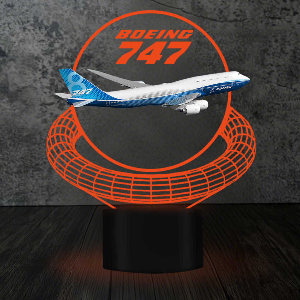 Boeing 747 Designed 3D Lamp