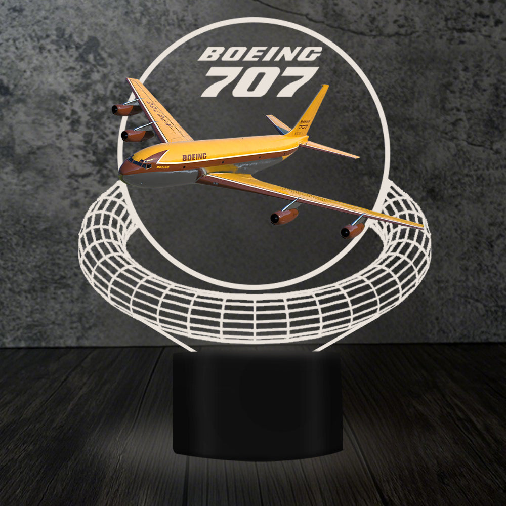 Boeing 707 Designed 3D Lamp