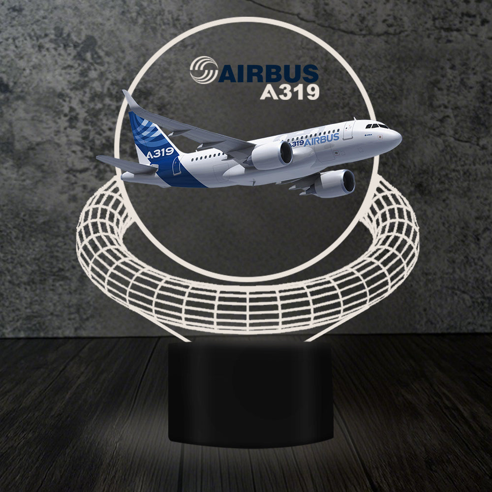 Airbus A319 Designed 3D Lamp