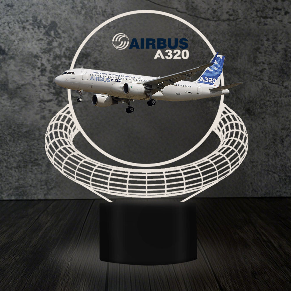 Airbus A320 Designed 3D Lamp