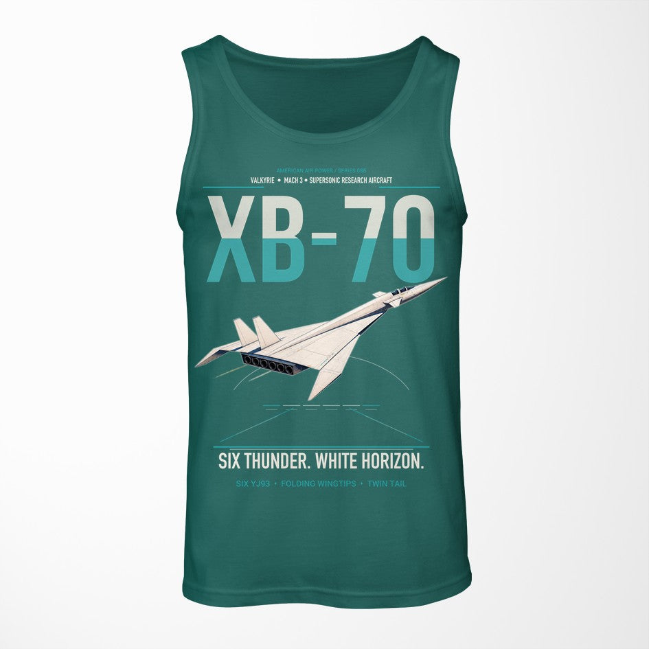XB-70A Valkyrie design on green tank top