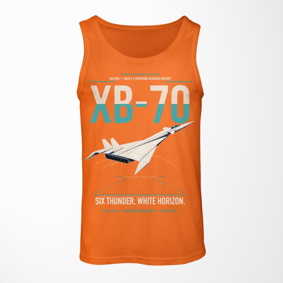 XB-70A Valkyrie design on orange tank top