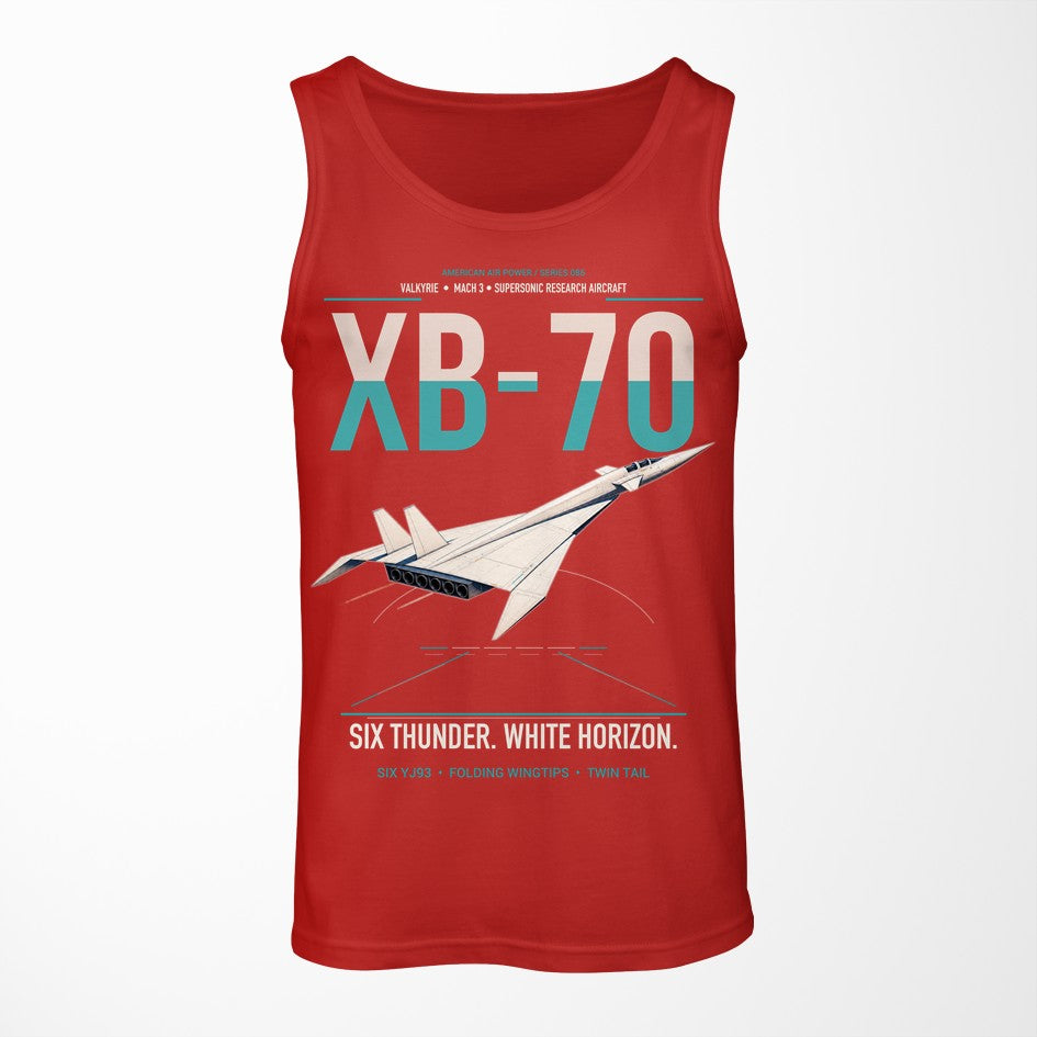 XB-70A Valkyrie design on red tank top
