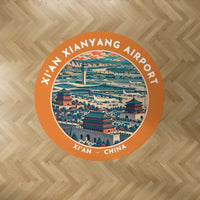 Thumbnail for Xi'an Xianyang International Airport (XIY) Carpets - Carpet Round - Badge - Orange