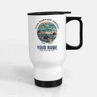 Thumbnail for Xi'an Xianyang International Airport (XIY) Travel Mugs - Badge + Name - Stainless Steel with Holder - White