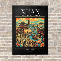 Thumbnail for XI'AN - Poster - Canvas Framed - Black
