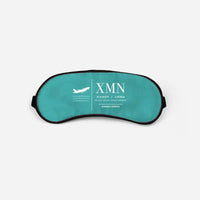 Thumbnail for Xiamen Gaoqi International Airport (XMN) Sleep Masks - Sleep Mask - Front - Turquoise
