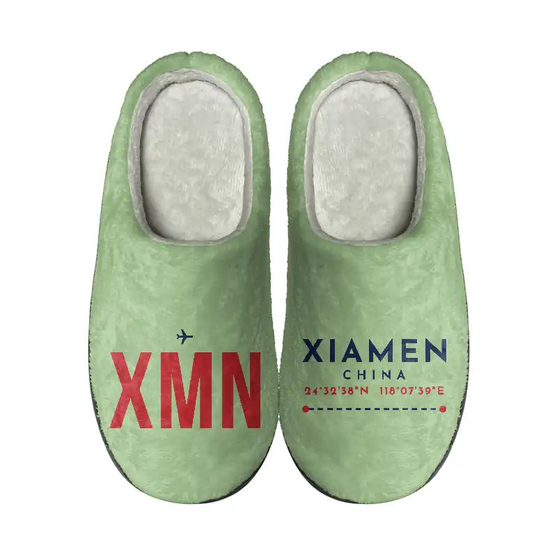 Xiamen Gaoqi International Airport (XMN) Slippers & Flip Flops - Slippers - Cotton - Code - Different - Light Green