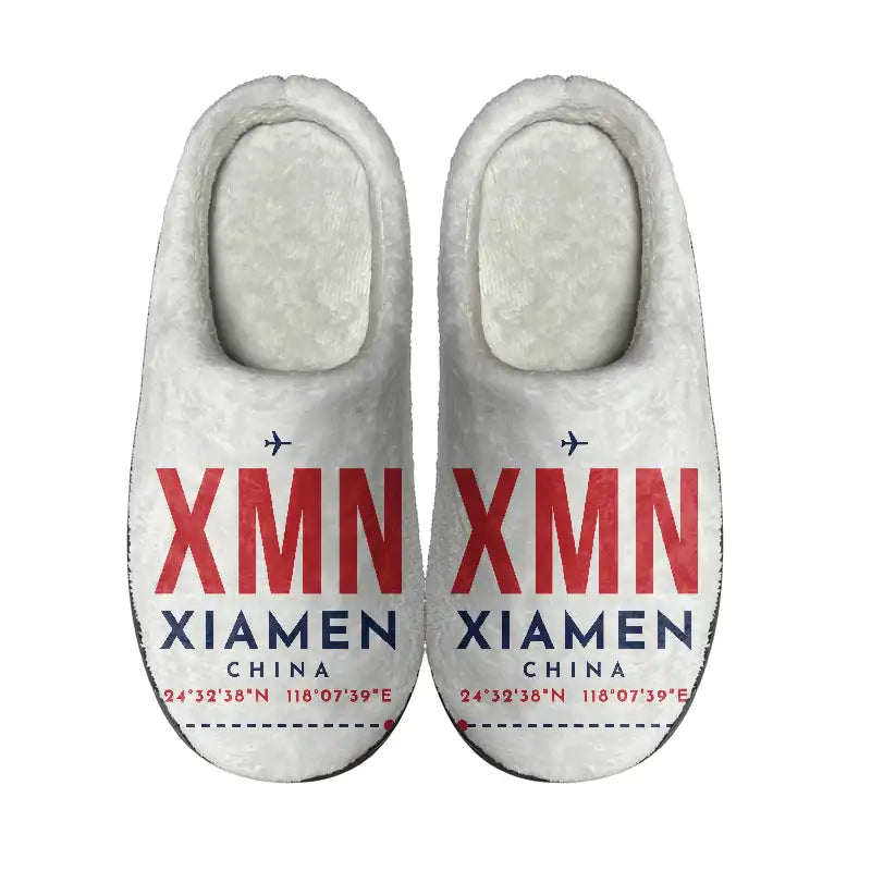 Xiamen Gaoqi International Airport (XMN) Slippers & Flip Flops - Slippers - Cotton - Code - Same - White