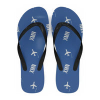 Thumbnail for Xiamen Gaoqi International Airport (XMN) Slippers & Flip Flops - Slippers - Flip Flops - Pattern - Blue