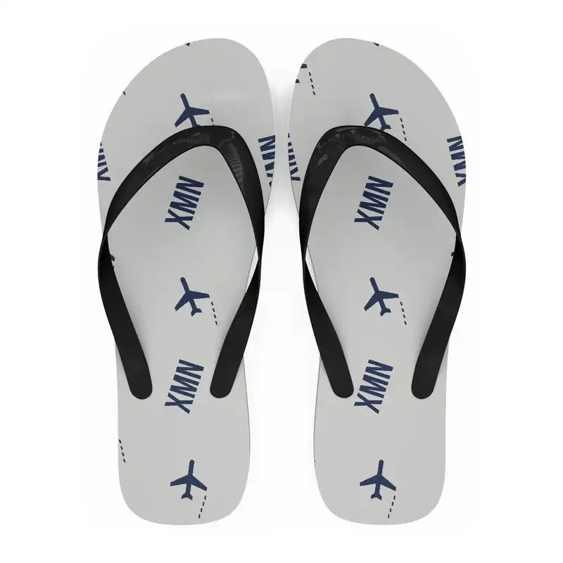 Xiamen Gaoqi International Airport (XMN) Slippers & Flip Flops - Slippers - Flip Flops - Pattern - White