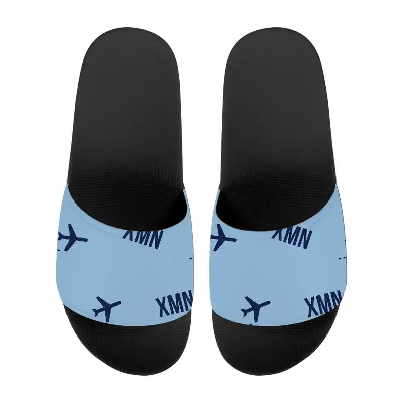 Xiamen Gaoqi International Airport (XMN) Slippers & Flip Flops - Slippers - Sport - Pattern - Light Blue