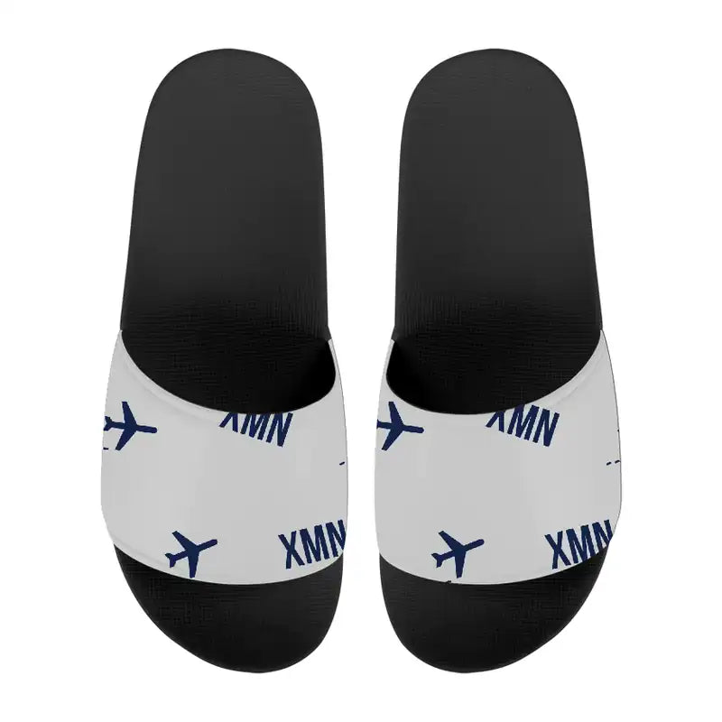 Xiamen Gaoqi International Airport (XMN) Slippers & Flip Flops - Slippers - Sport - Pattern - Light Gray