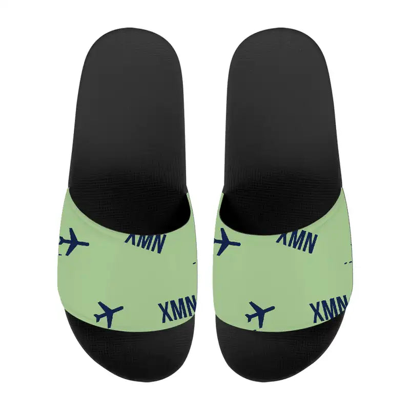 Xiamen Gaoqi International Airport (XMN) Slippers & Flip Flops - Slippers - Sport - Pattern - Light Green