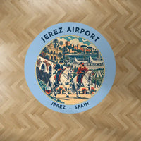 Thumbnail for Jerez Airport (XRY) Carpets - Carpet Round - Badge - Light Blue