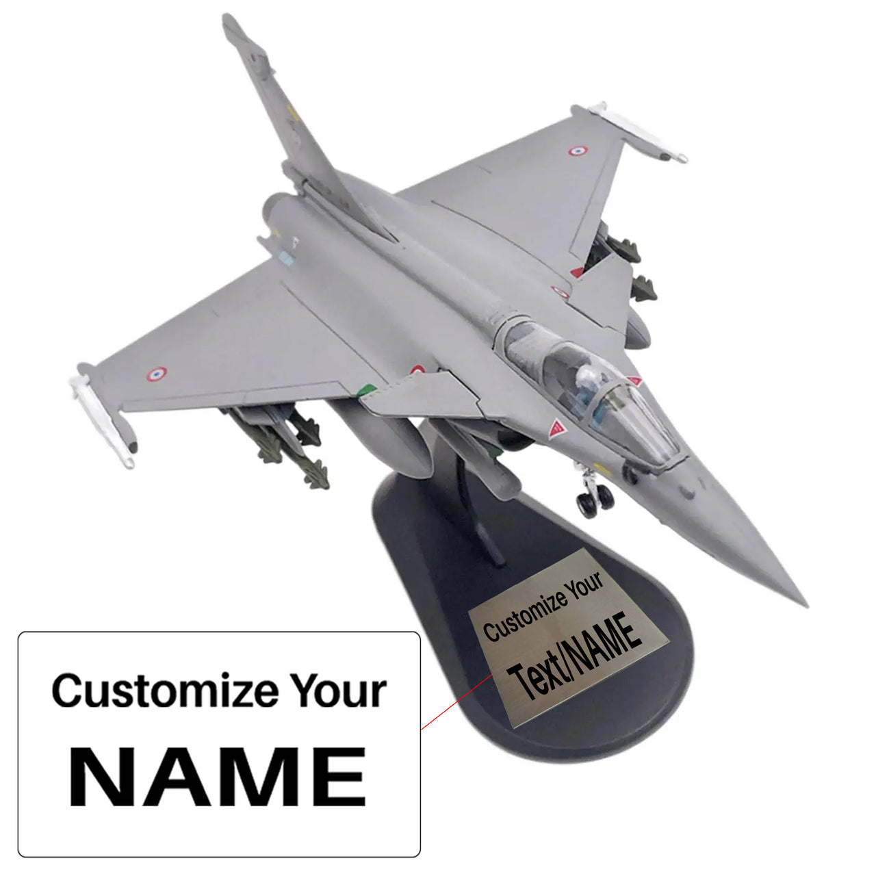 France Dassault Rafale C Fighter Air Force Libya War Edition Airplane Mode (1/100 Scale)