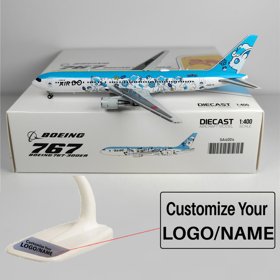 JAL AIR DO Airlines Boeing 767 B767-300ER SA4004  JA607A Airplane Model (1:400 Scale)