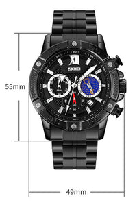Thumbnail for Multifunctional Trendy Electronic Watch Six Time Outdoor Sports Watch