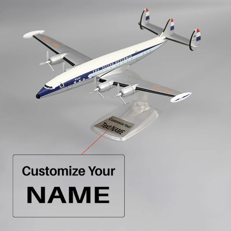 KLM Royal Dutch Airlines Lockheed L1049 L-1049 Airplane Model (1:125 Scale)