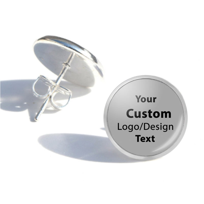 Your Custom Design & Image & Logo & Text Design Designed Stud Earrings