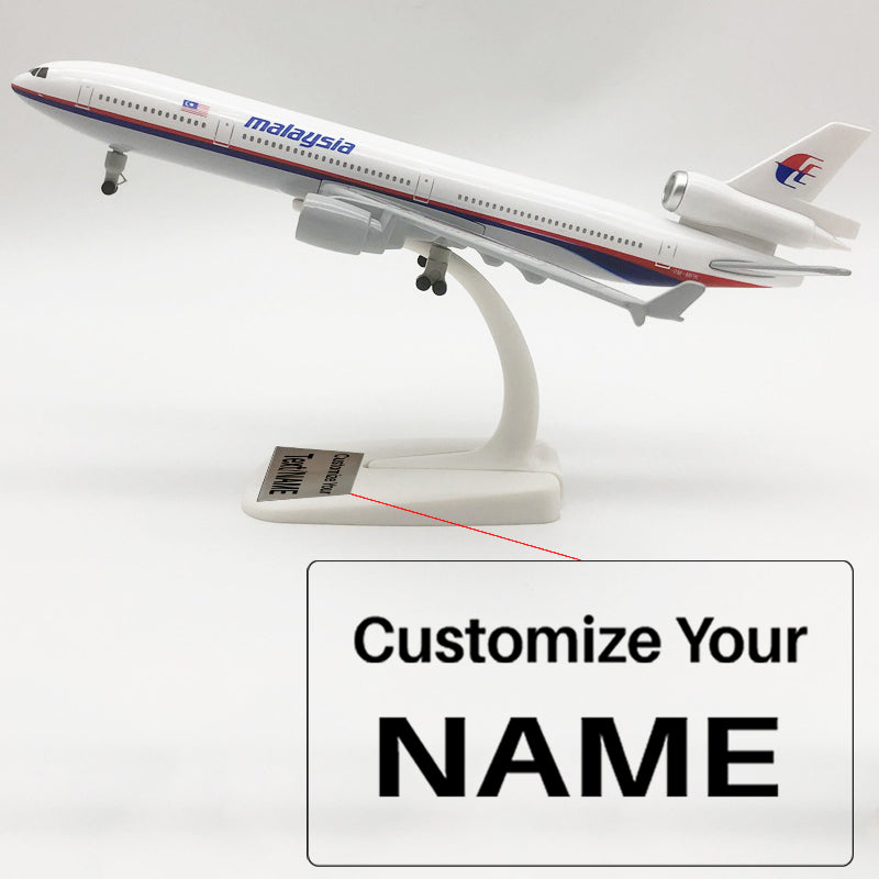 Malaysia Airlines McDonnell Douglas MD-11 Airplane Model (1/100 Scale)