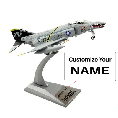 Side view of 1/100 Scale USA McDonnell Douglas F-4C Phantom II Fighter Squadron 84 Airplane Model aviation military aircraft.