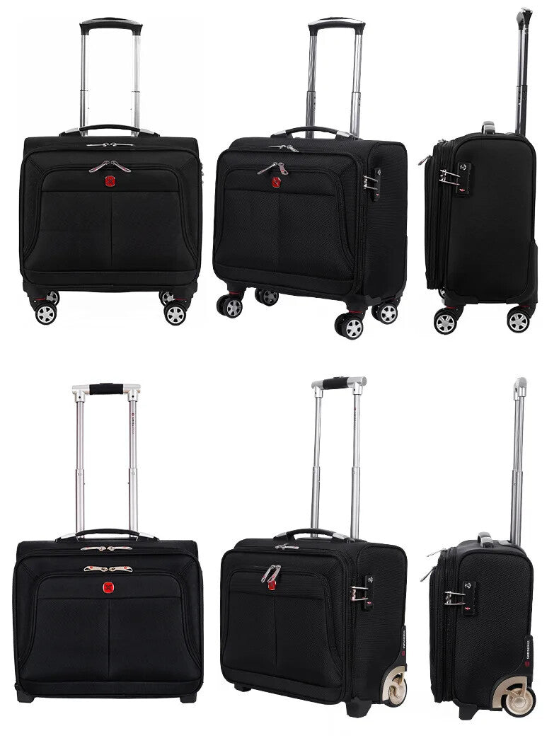 Oxford Cloth Waterproof and Wear-resistant Carry-on Suitcase Business Spinner Wheel