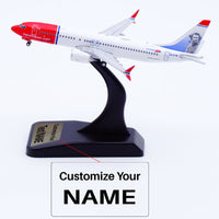 Thumbnail for Norwegian Air Shuttle EI-FYB Airline Boeing737 B737-MAX8 Airplane Model (1/400 Scale)