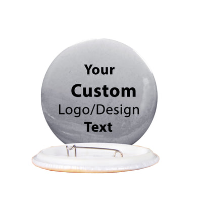 Your Custom Design & Image & Logo & Text aviation design pin in polished enamel.