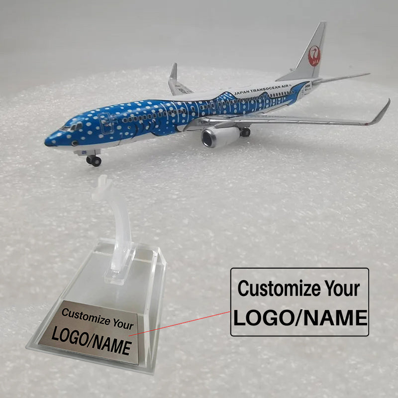 Blue Whale JAL JA05RK Boeing 737 B737-800 Airplane Model (1/400 Scale)
