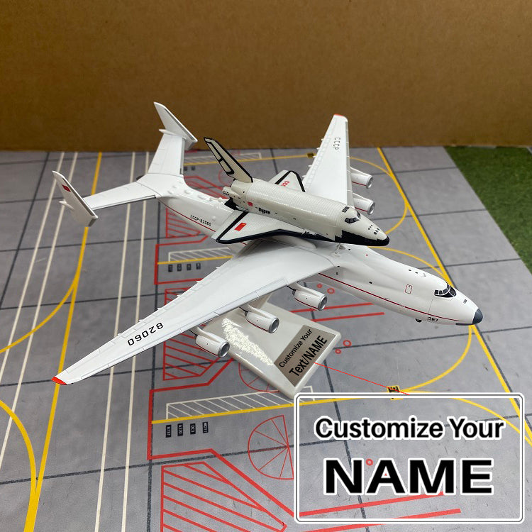 Antonov An-225 AN225 "Mriya" Space Shuttle Blizzard Airplane Model (1/400 Scale)