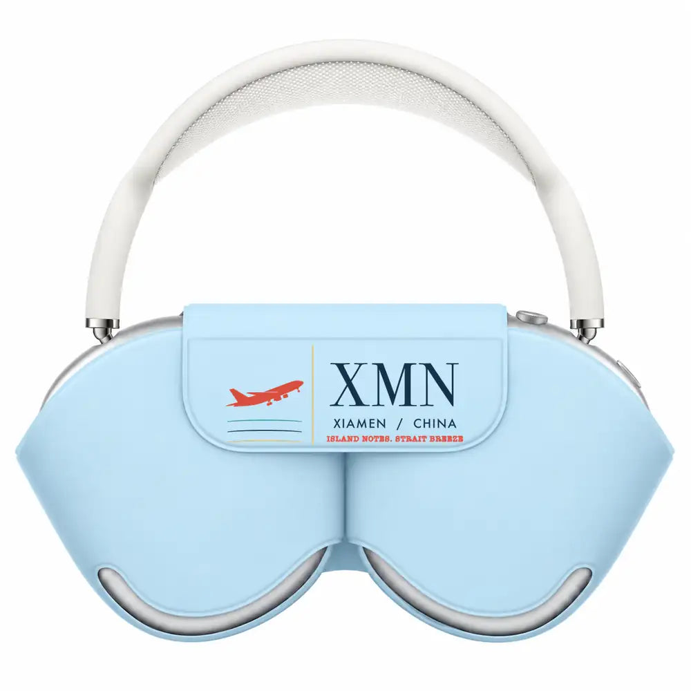 Xiamen Gaoqi International Airport (XMN) AirPods Max Cases - Light Blue