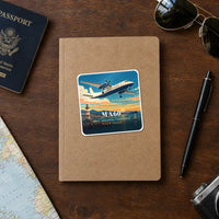 Thumbnail for Xian MA60 - 3D + Name - Square Sticker - Notebook