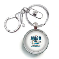 Thumbnail for Xian MA60 - Cartoon - Circle Key Chain - White