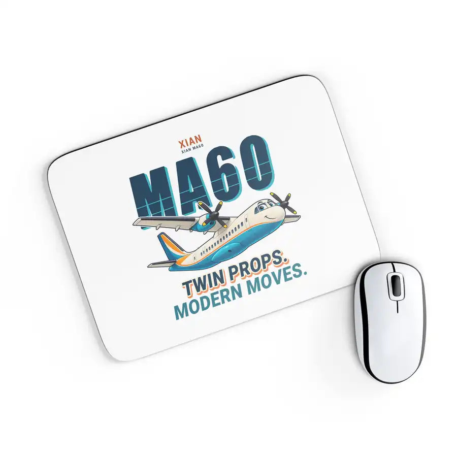 Xian MA60 - Cartoon - Mouse Pad - White