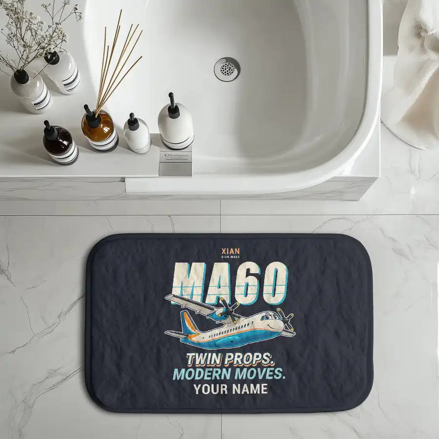 Xian MA60 - Cartoon + Name - Bath Mat