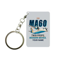 Thumbnail for Xian MA60 - Cartoon + Name - Key Chain - Light Gray
