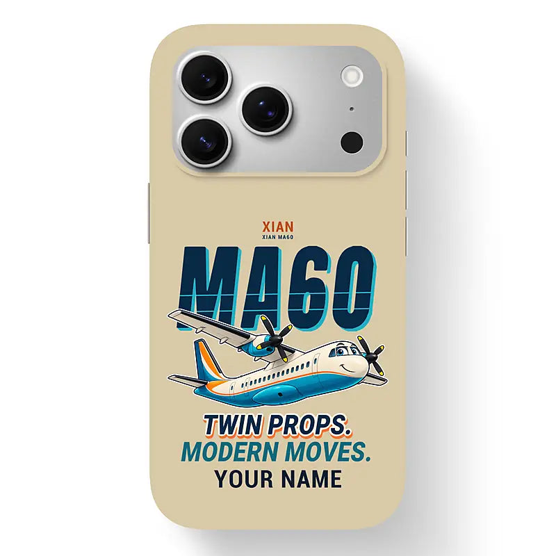 Xian MA60 - Cartoon + Name - MagSafe iPhone 17 Pro - Beige