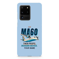 Thumbnail for Xian MA60 - Cartoon + Name - Samsung Case - Light Blue