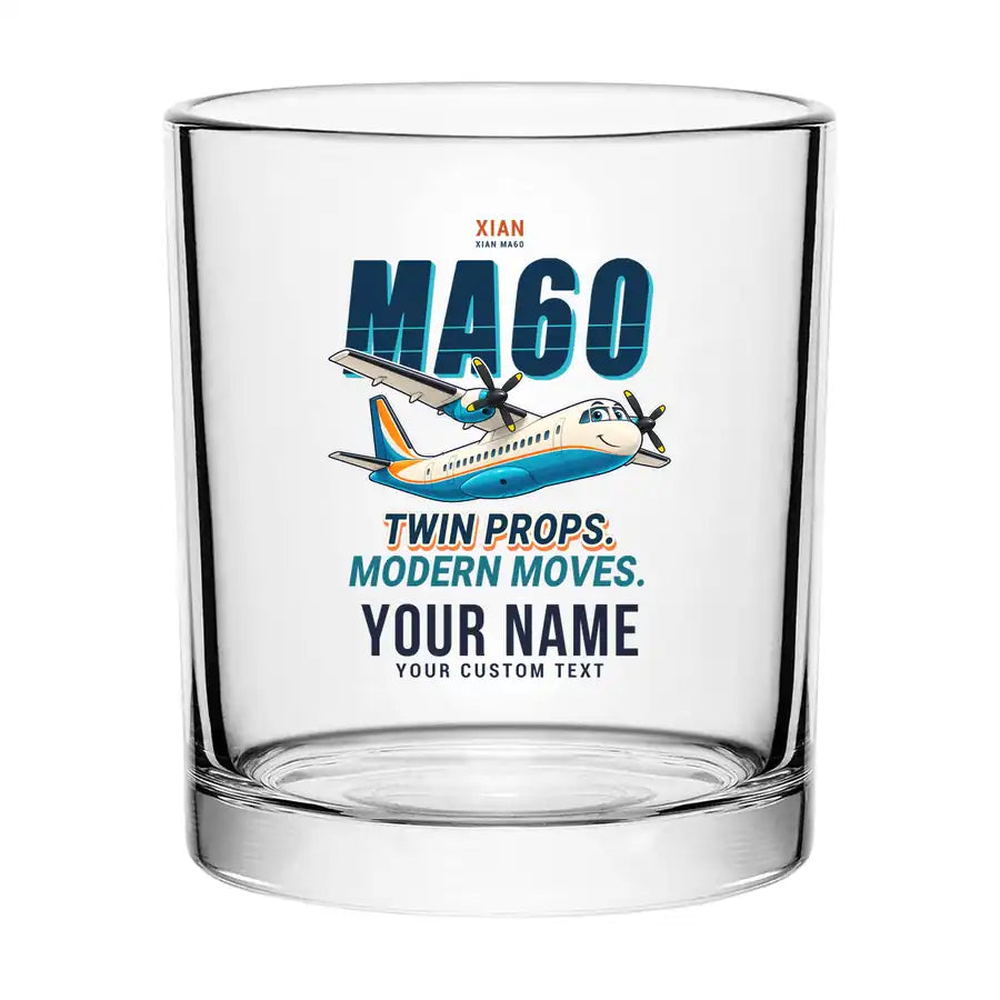 Xian MA60 - Cartoon + Name - Special Whiskey Glass