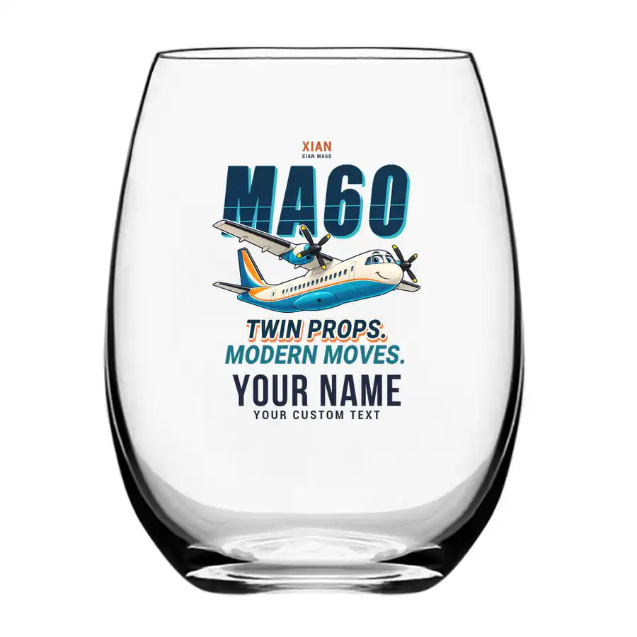 Xian MA60 - Cartoon + Name - Water & Drink Glass
