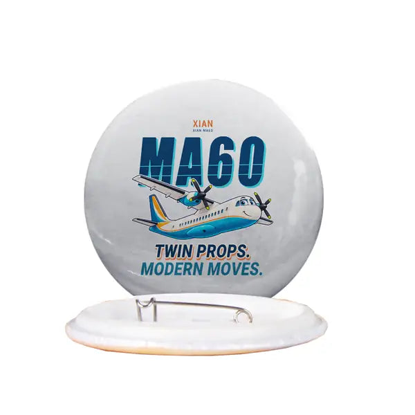 Xian MA60 - Cartoon - Pin - Light Gray