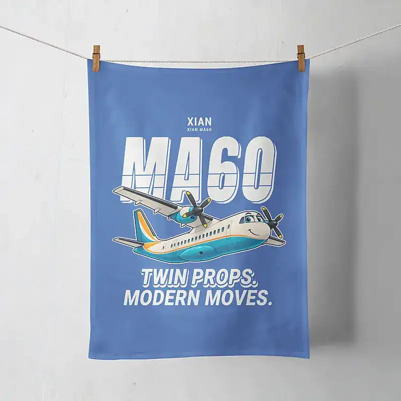 Xian MA60 - Cartoon - Towel - Blue
