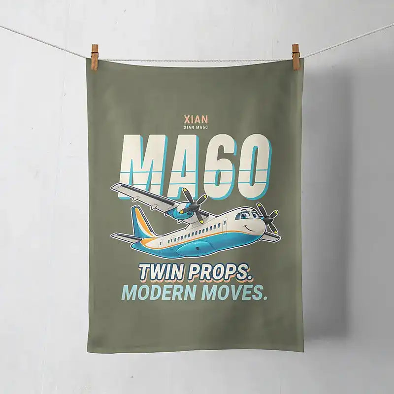 Xian MA60 - Cartoon - Towel - Green Army