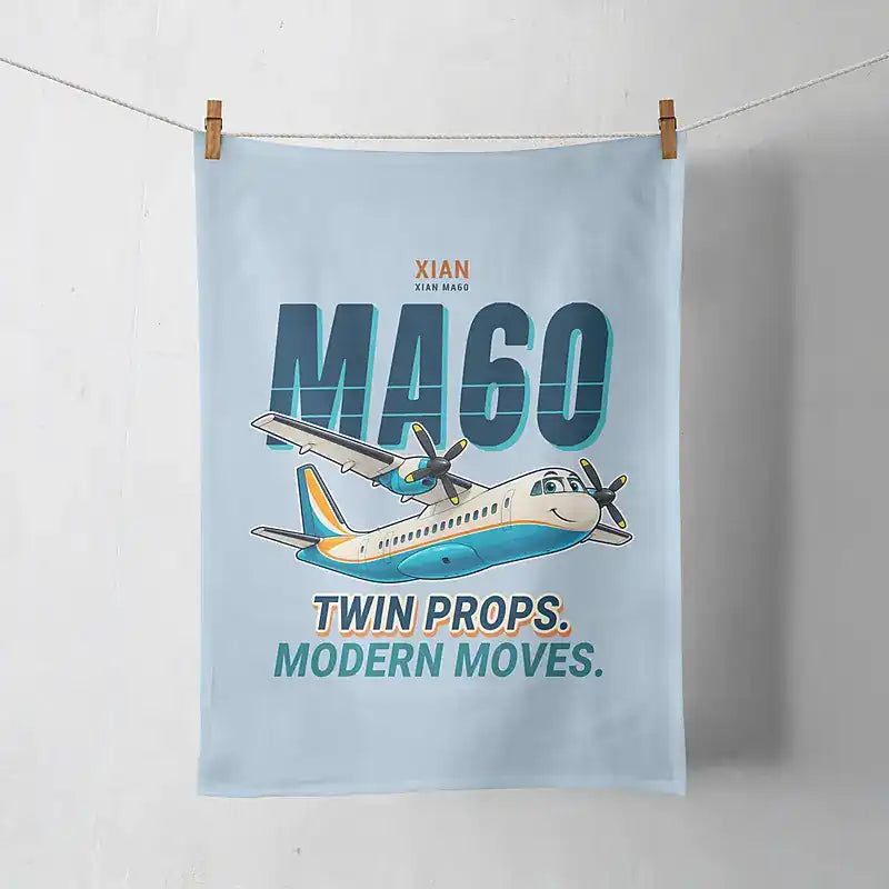 Xian MA60 - Cartoon - Towel - Light Blue