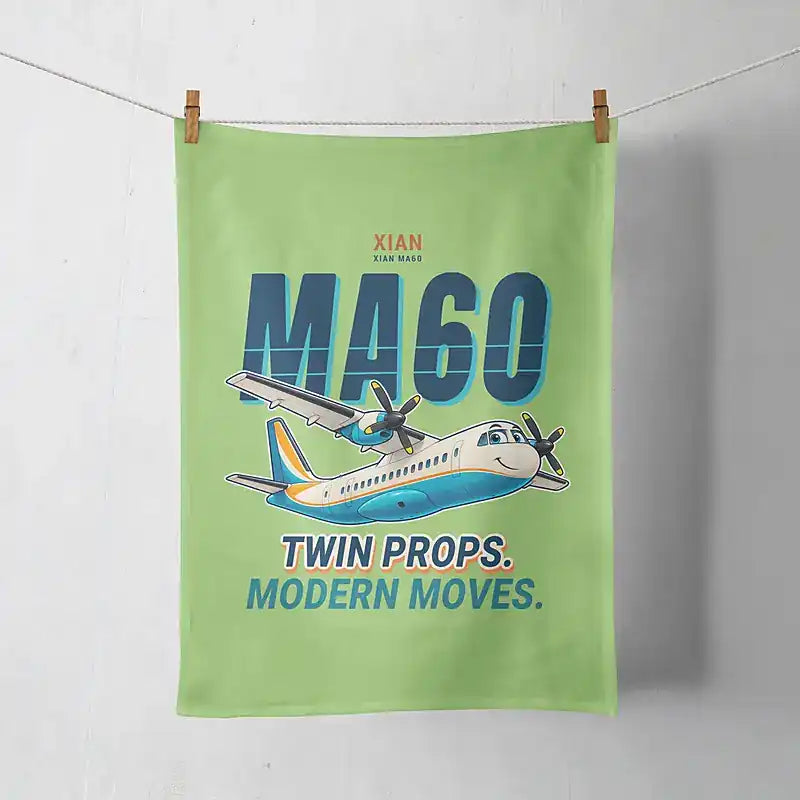 Xian MA60 - Cartoon - Towel - Light Green